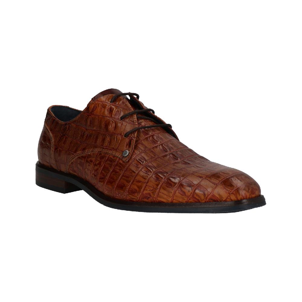 Bearzfoot – Berkelmans – Heren schoenen – Acros Cognac Mandorla – Schuinzijaanzicht