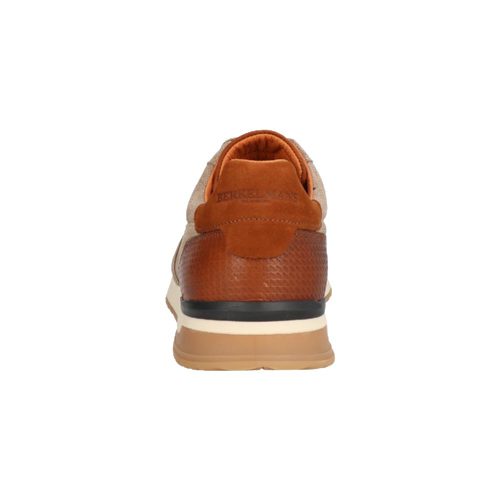 Bearzfoot – Berkelmans – Heren sneakers – Model Narellan – Beige Suede – Achterkant