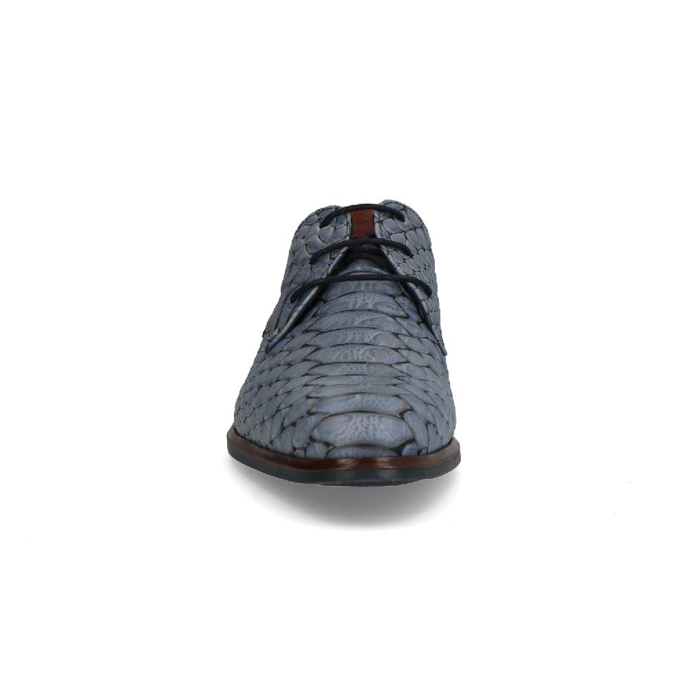 Bearzfoot – Berkelmans – nette heren schoenen – Cartagena Reptile Navy Zulu – Voorkant