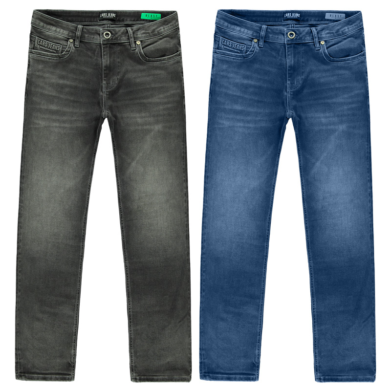 Bearzfoot – Cars Jeans – Blast Jog – Heren jeans – Joggings – Black used – Stone Used – 2 stuks