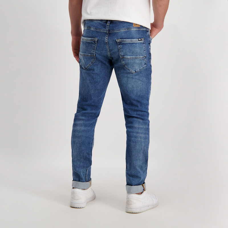 Bearzfoot – Cars Jeans – Blast Jog – Heren jeans – Joggings – Stone used – Achterkant – Model