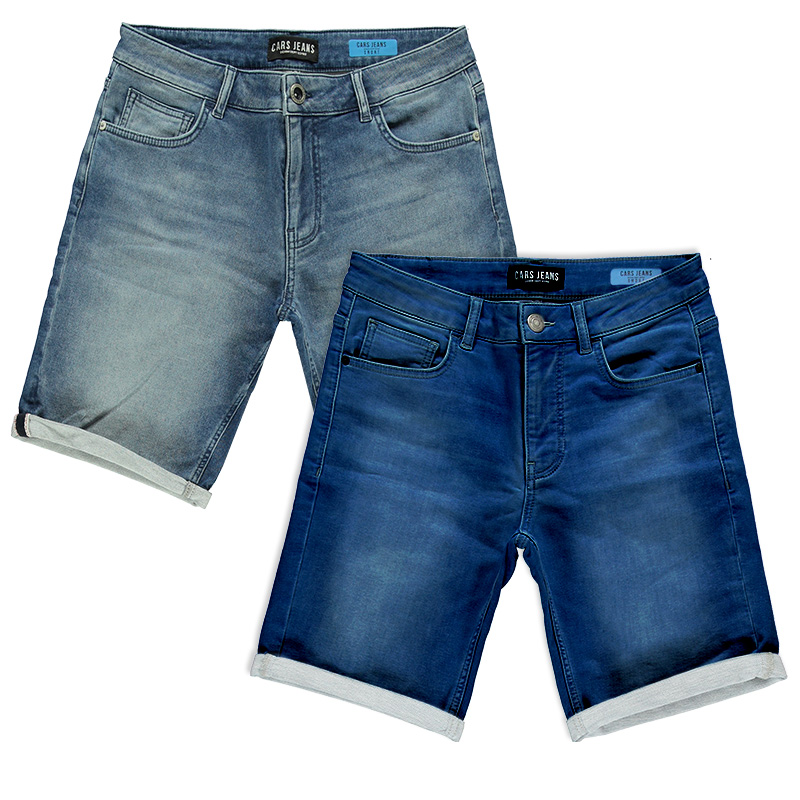 Bearzfoot – Carsjeans – Heren Shorts – Model Cardifg – Dark Used – Stone Used – 2 stuks