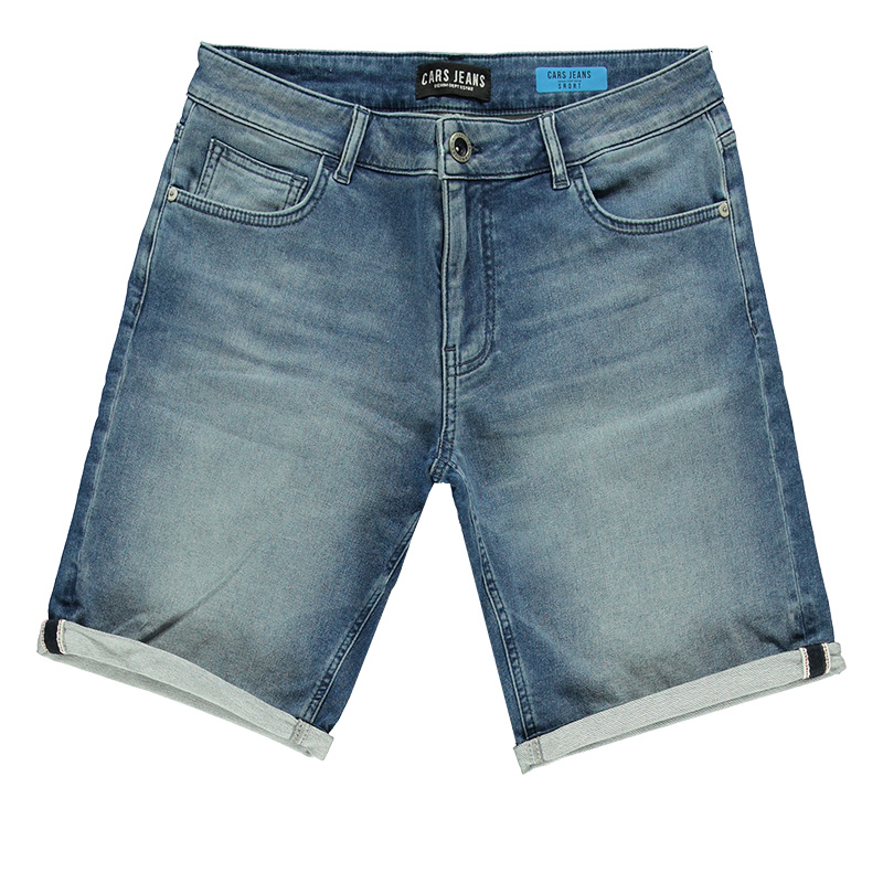 Bearzfoot – Carsjeans – Heren Shorts – Model Cardifg – Stone Used- Voorkant