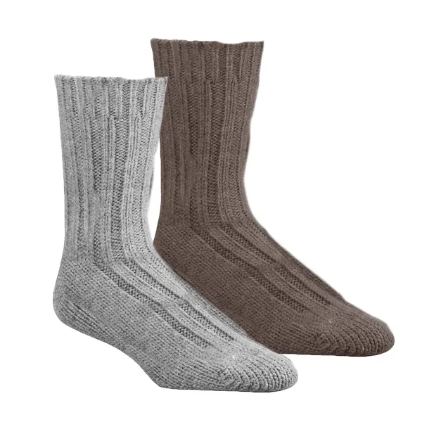 Bearzfoot – Wollen Alpaca sokken – 2 paar – Grijs