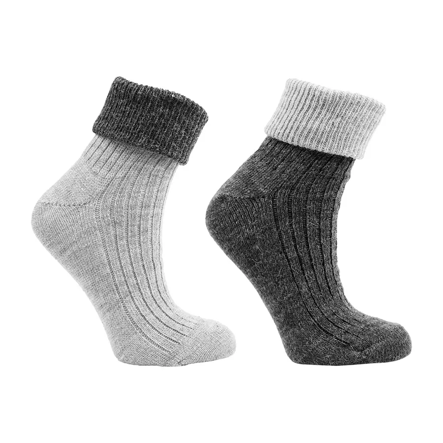 Sokken-en-Veterz-Sokken-Warme-sokken-Alpaka-cuff-sokken-Grijs