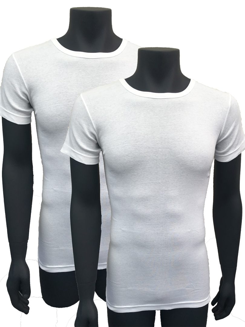 witte extra lange t shirts voor mannen in de maten S tot en met XXL