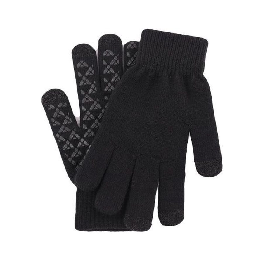 Touchscreen handschoenen | acryl | unisex | zwart | one size